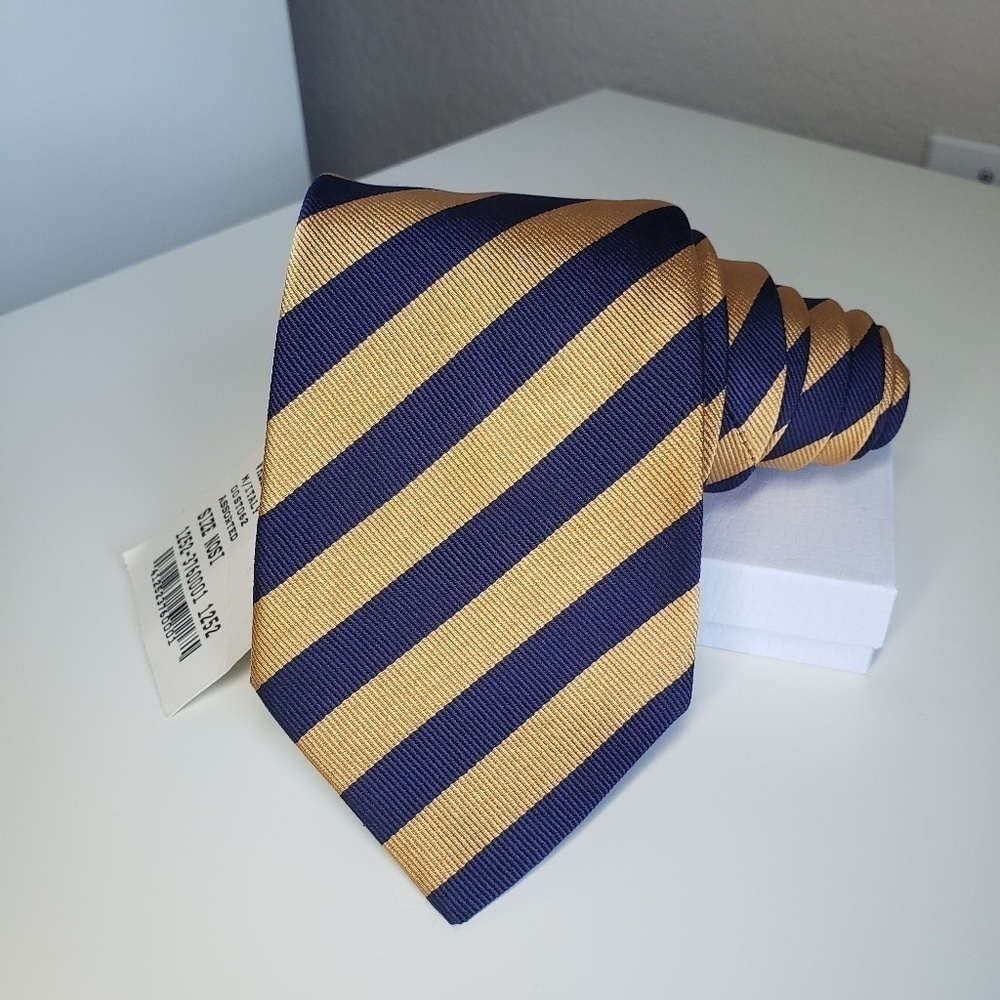Valentino tie navy stripe